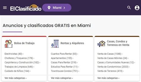 el clasificado empleos miami